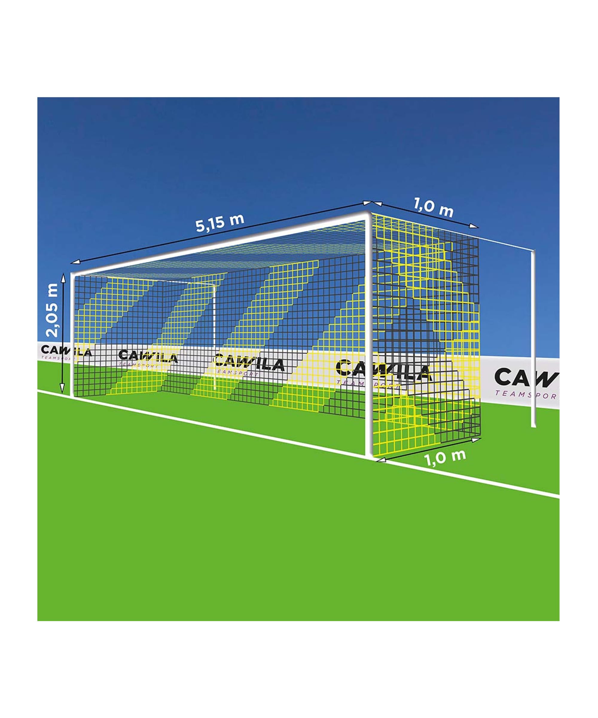 Cawila Tornetze PRO Tornetz PPM 4MM M120 | 5,15 x 2,05m | 1,0 x 1,0m /weiß