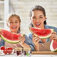 Vista 6 de Tessco for you 6 Packs Yogurt Jar Lids Set Bamboo Wood for Jars Reusable Lid with Silicone Sealing Rings and Different Patterns Compatible with Oui