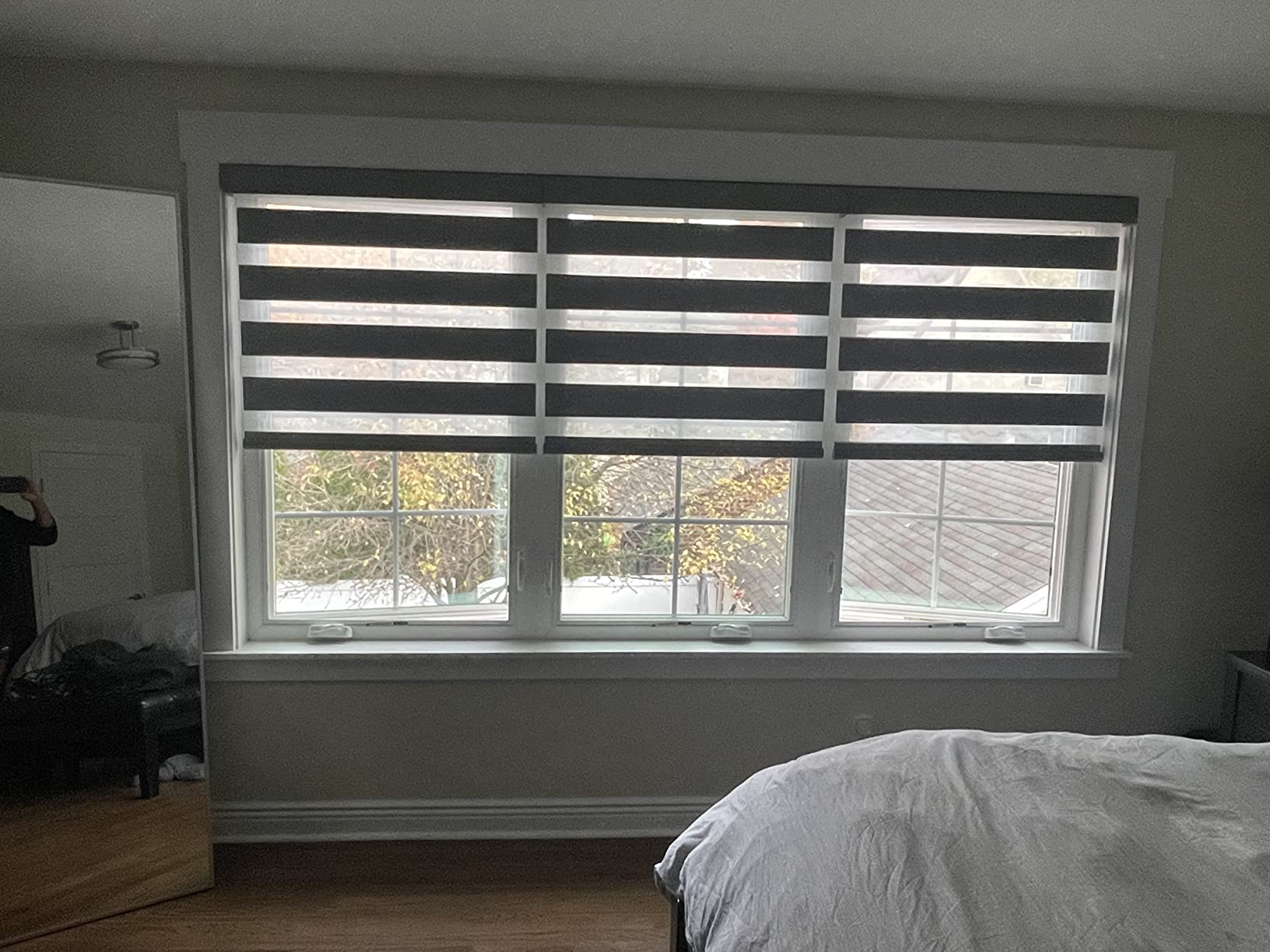 22/mo Finance ACMEART Motorized Zebra Shades with Remote,Dual Layer Automatic Window Blinds