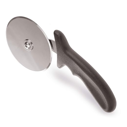 Hochwertiger Edelstahl Pizzaschneider mit Fingerschutz