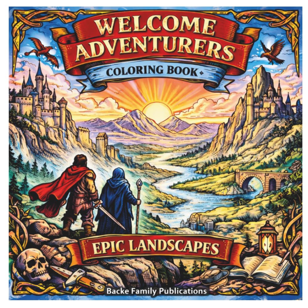 Welcome Adventurers: An Epic Landscapes Coloring Journey