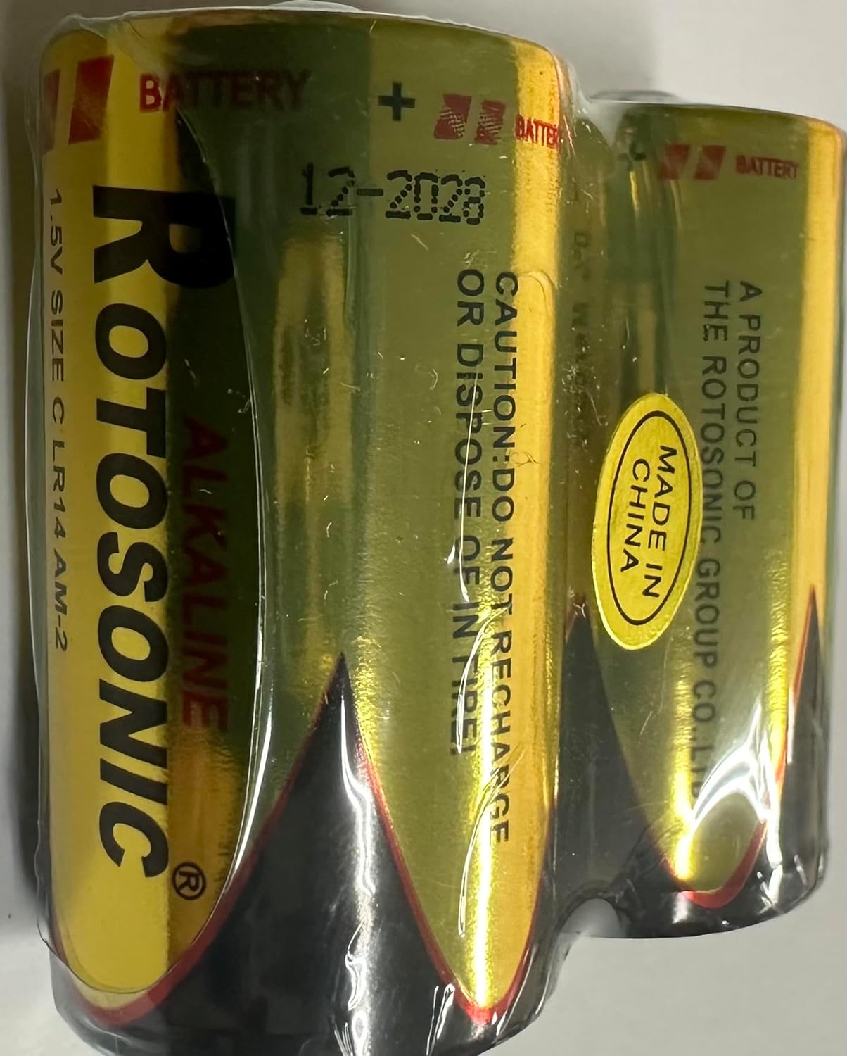 4 Piece Size C LR14 EN93 AM-2 MN1400 AM2 Bulk 0% Hg 1.5V Ultra Power Alkaline New Premium Quality Battery
