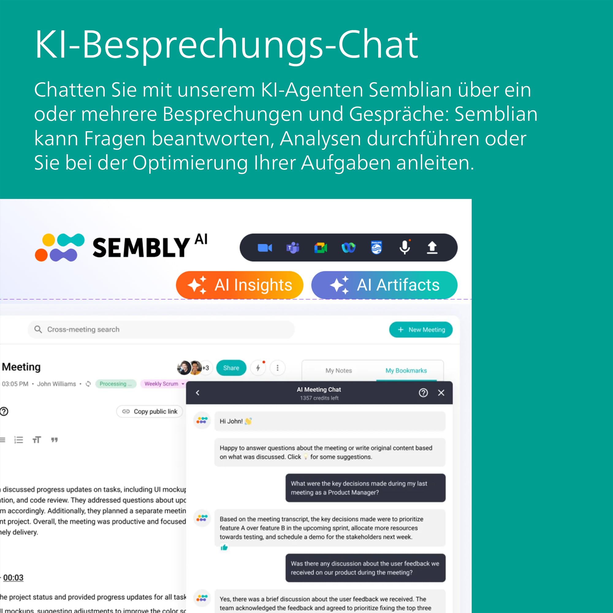Philips DVT2015 VoiceTracer, Diktiergerät, Aufnahmegerät, MP3, HiFi Stereo, inkl. Sembly AI-Testlizenz: Transkription & KI-Zusammenfassungen