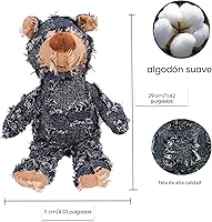 Vista 4 de MAXBECK Compañero Canino para Masticadores Intensos - Juguete de Oso Robusto e Indestructible para Perros, Juguetes Chirriantes Resistentes