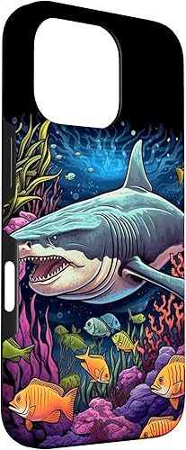 Vista 54 de Funda para iPhone 12/12 Pro Tiger Shark Sea Ocean Underwater Shark Lover