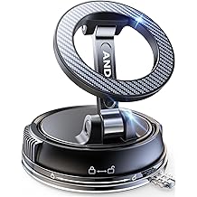 ANDERY Car Phone Holder for Magsafe [78+LBS Strongest Suction & 2400gf Strongest Magnetic] 360&deg; Adjustable Car Phone Mount, Phone Holders for Your Car for iPhone 17-12 Pro Max Air Plus (Carbon Fiber)