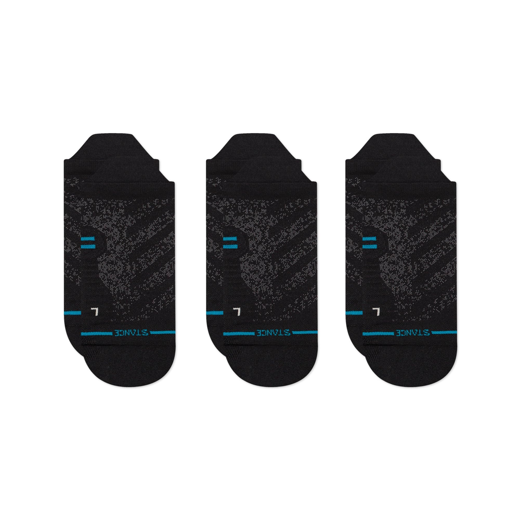 Stance Unisex Black Tab Sock - Ultra Tab - Freshtek X Infiknit - 3 Pack (, Large)