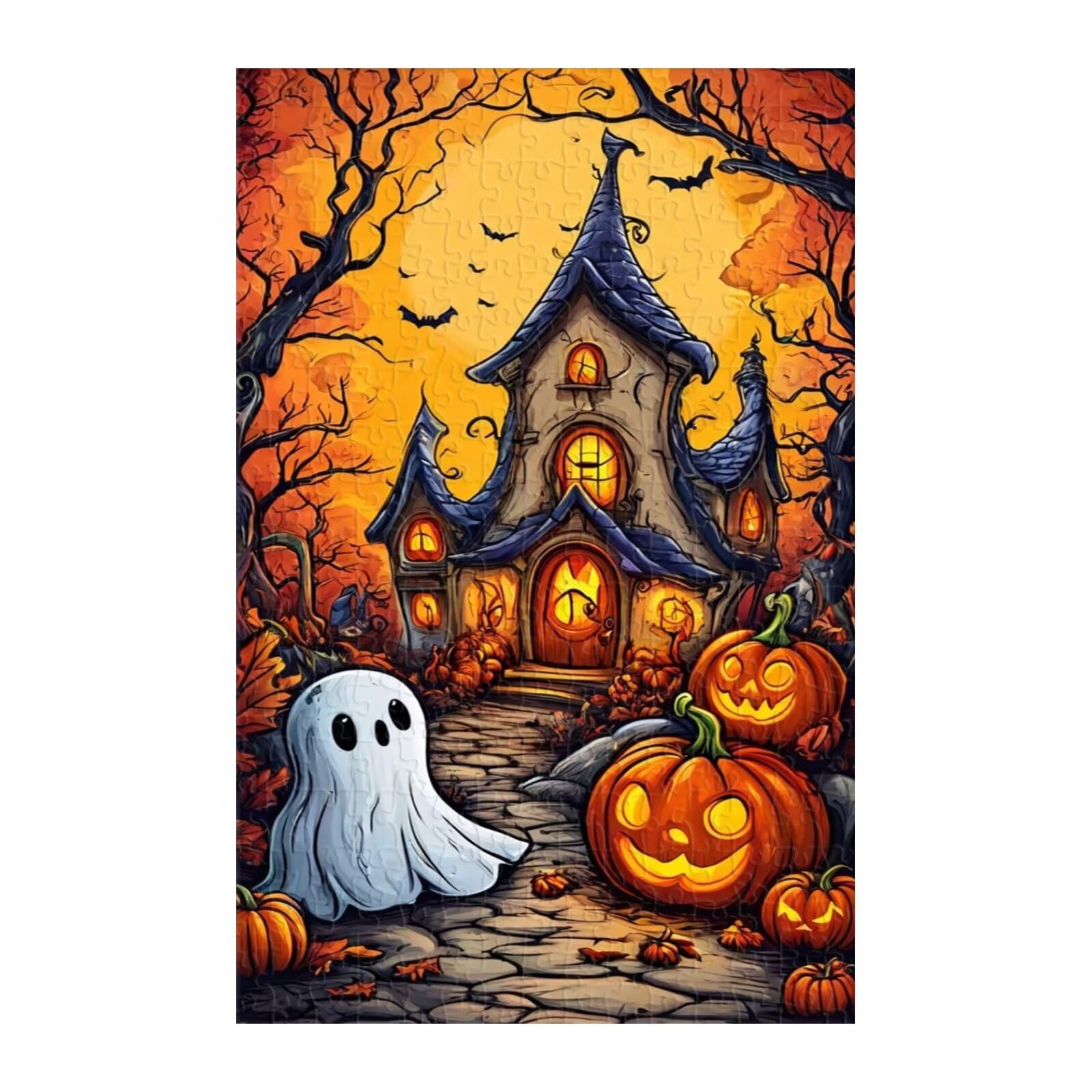 Puzzle 2000 Pezzi, Zucca Fantasma Puzzles, Puzzle Impossibile Gioco Logici Sfida Difficile Puzzles 2000 Pezzi per Adulti