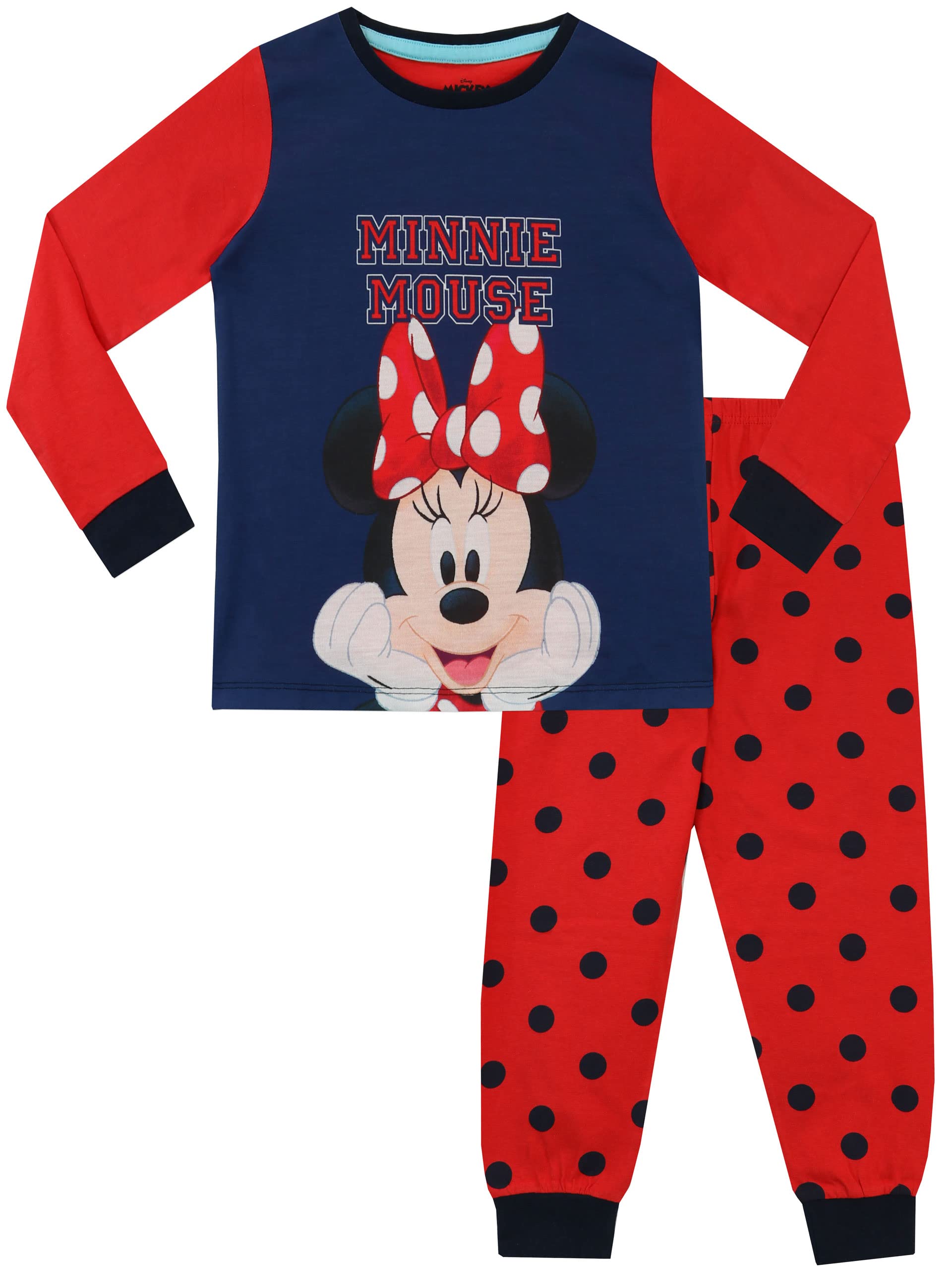Disney Girls Red Pyjamas Minnie Mouse 6-7 Years