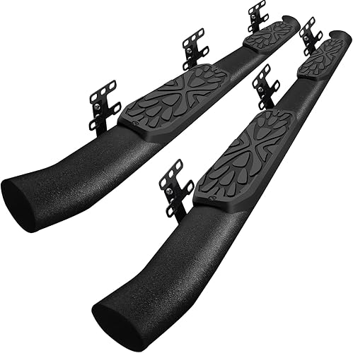 Miniatura 10 de OTHOWE Estribos negros texturizados de tubos ovalados de 3.5 pulgadas compatibles con Ram 1500 2019-2024 (no compatible con el modelo clásico