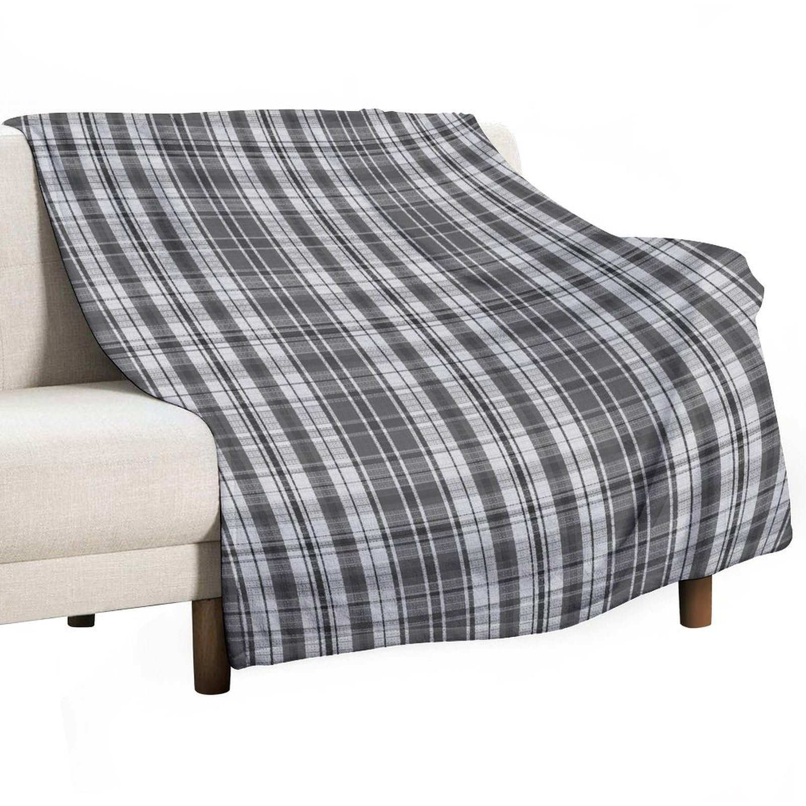 Couverture polaire de qualité supérieure, linge de lit doux Buffalo Check