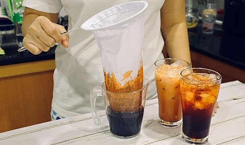 Miniatura 3 de The Thika Filtro de té tailandés (grande de 5.5 Inc.) Filtro de cafété reutilizable