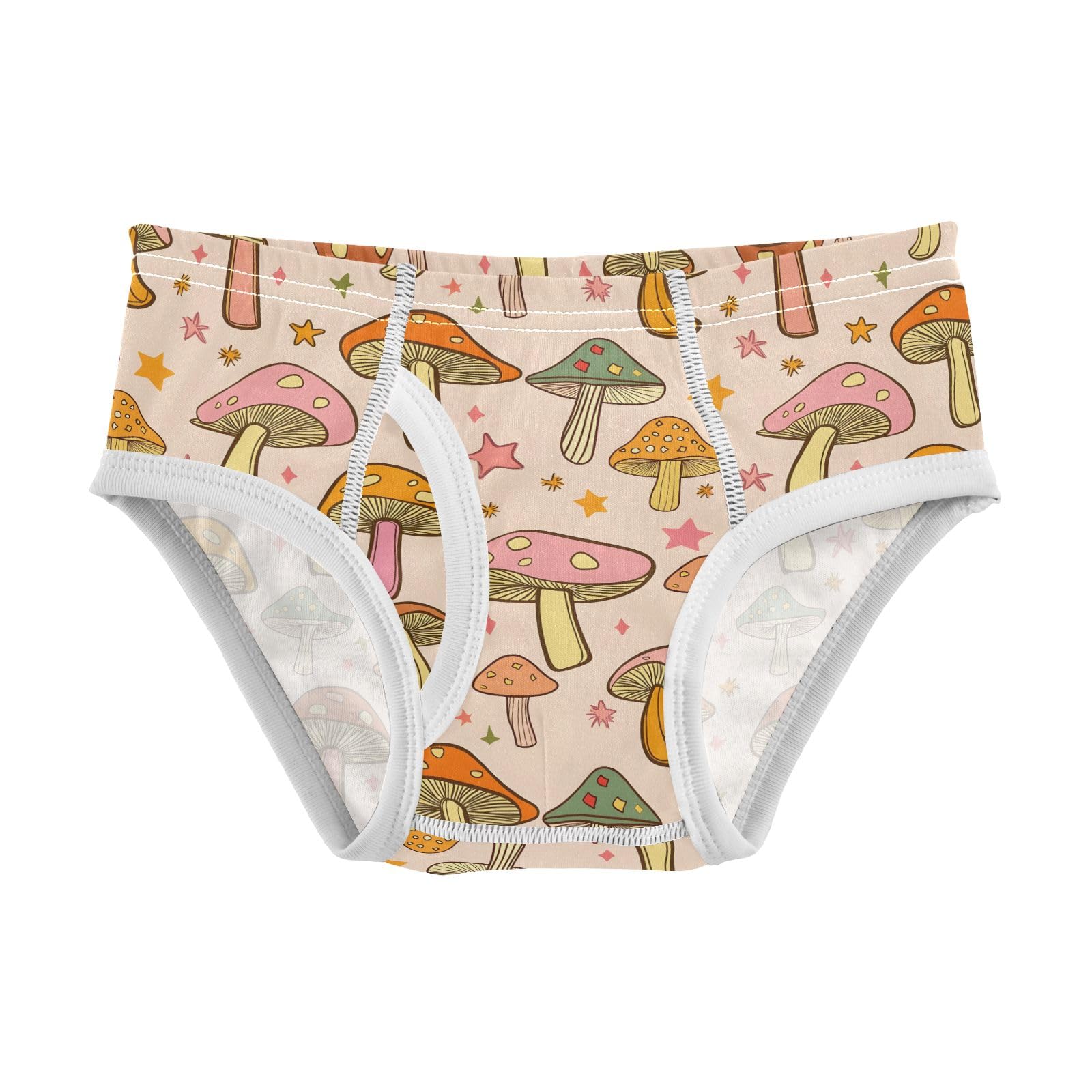 senya Baby Toddler Boys Underwear Kids Exclusive Boxer Briefs Comfort 2T Retro Mushroom Star