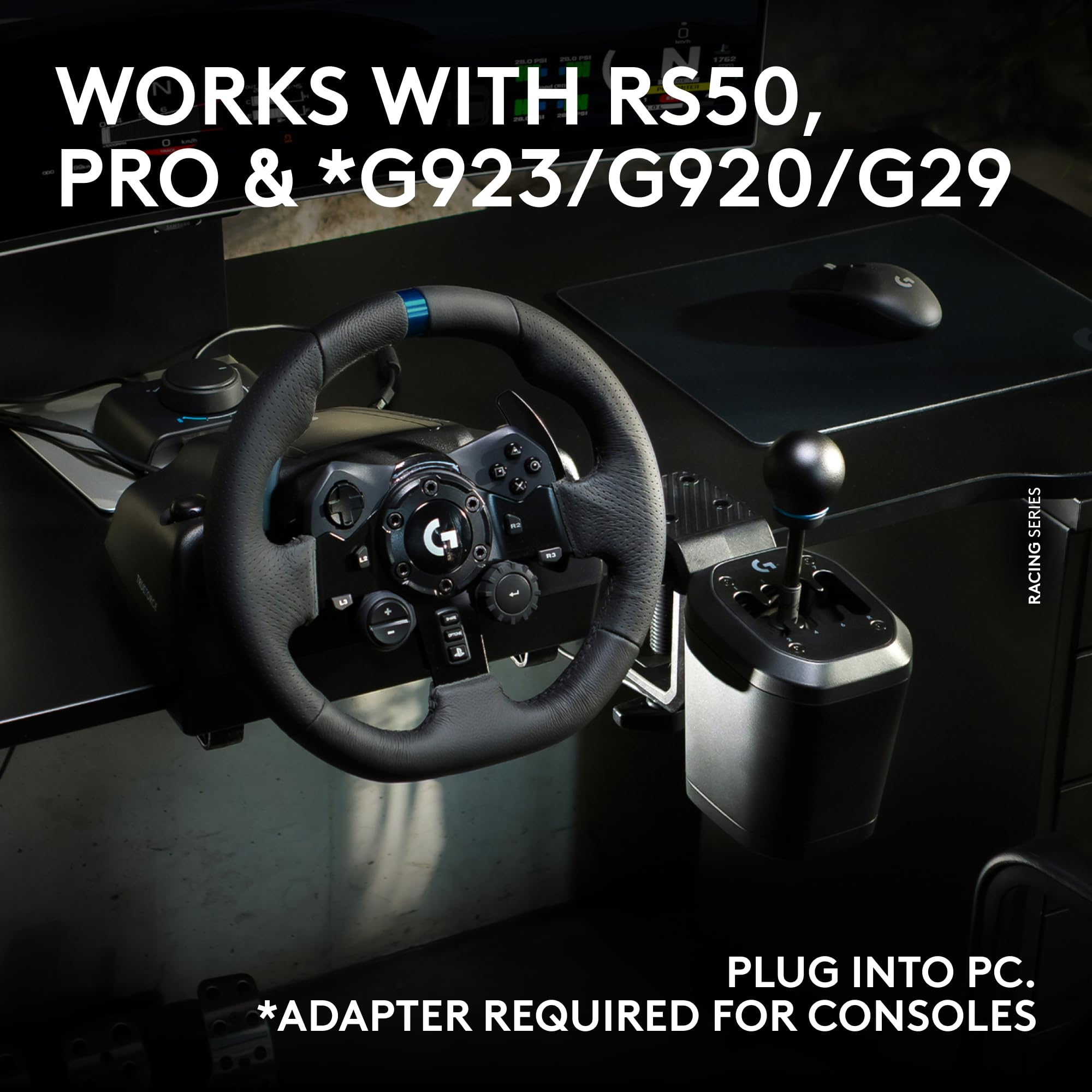 Logitech G RS H-SHIFTER - Sim Racing Gear Shifter compatible with
