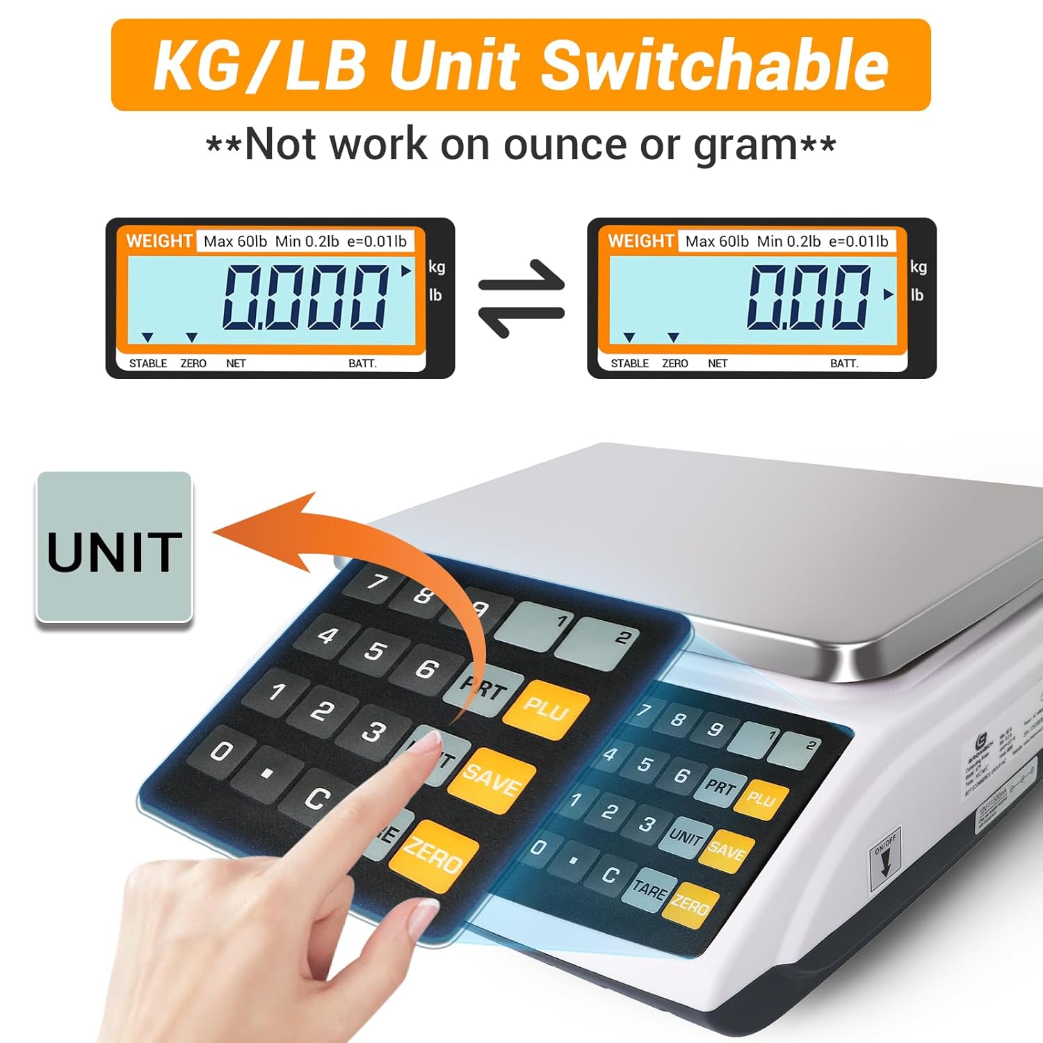 Bundle-2 Items: BROMECH Legal for Trade Scale, Bromech Commercial Kitchen Scale