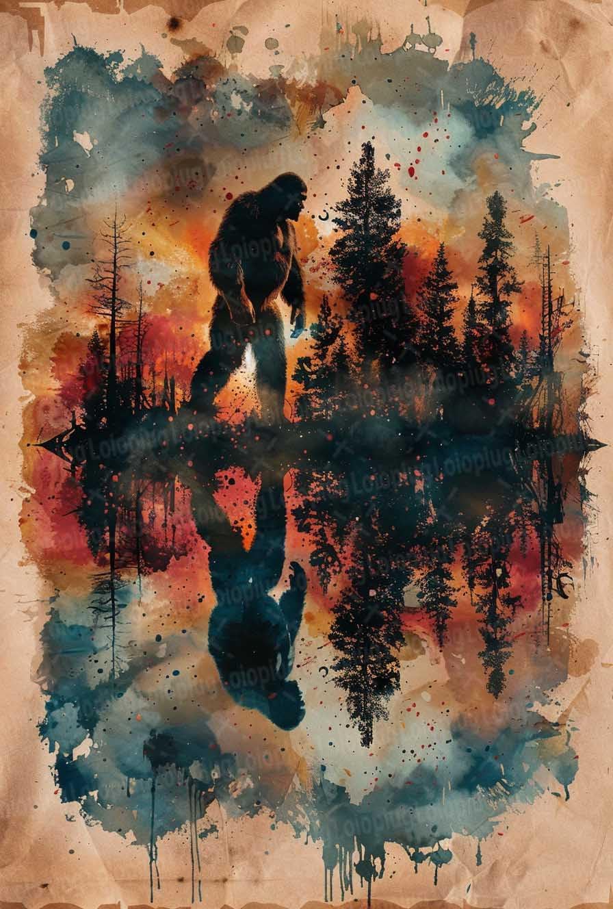 Bigfoot Saw Me But Nobody Believes Him 1000 Piece Puzzle for Adults Jigsaw Puzzles Kids Game Toys Gift Home Decor