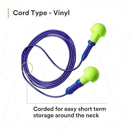 Miniatura 9 de 3M E-A-R Push-Ins 318-1000 Push-To-Fit Tapones para los oídos, 100 pares, azul