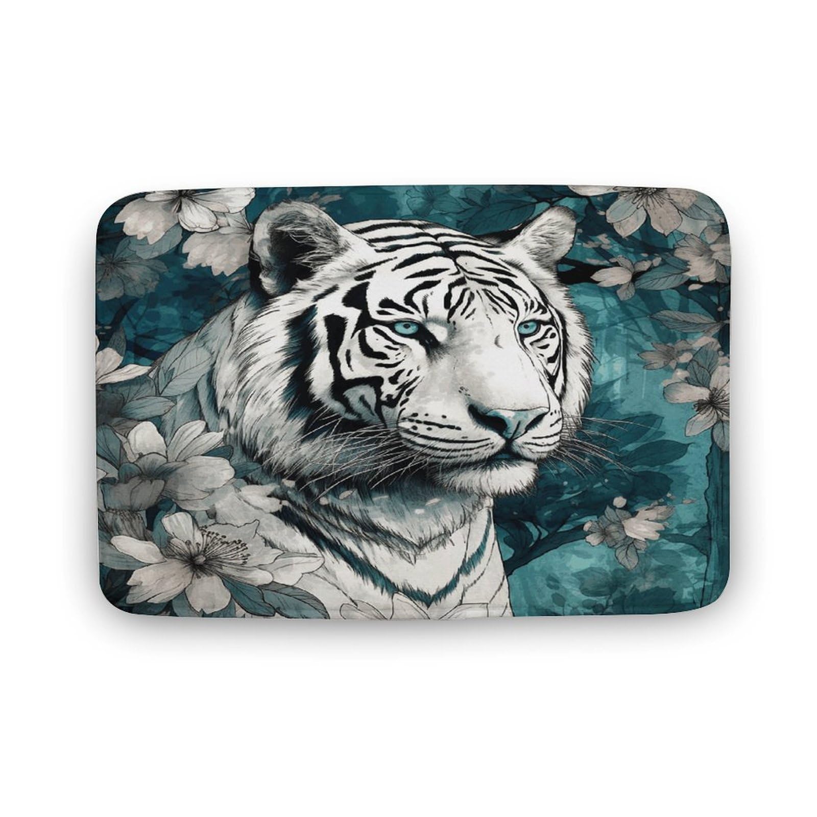 Felpudo de bienvenida con diseño de tigre para decorar la entrada de tu hogar