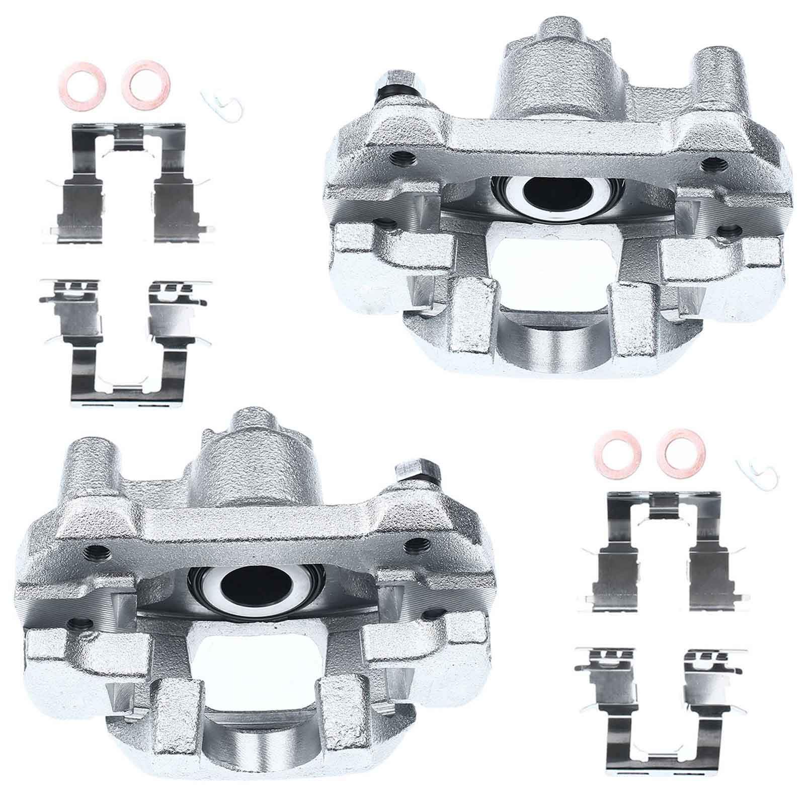 A-Premium Disc Brake Caliper Assembly with Bracket Compatible with Select Lexus and Toyota Models - ES300 2002-2003, ES330 2004-2006, Camry 2002-2006 Japan Built Only - Rear Left and Right, 2-PC Set