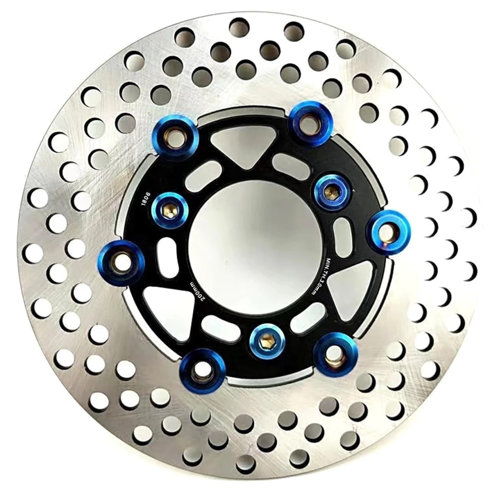 Disco Freno Per Moto E Scooter 200 Mm*70 Mm Disco Flottante Adatto Per Honda Adatto Per DIO Adatto Per Yamaha Adatto Per Aerox Disco Freno Anteriore Moto(200mm black)