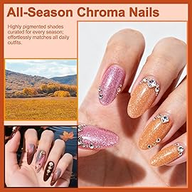 Lavender Violets 30pcs Gel Nail Polish Set 27 Shiny Candy Colors with Base and Glossy & Matte Top Coat for Home Nail Art Design DIY Gift Set C974