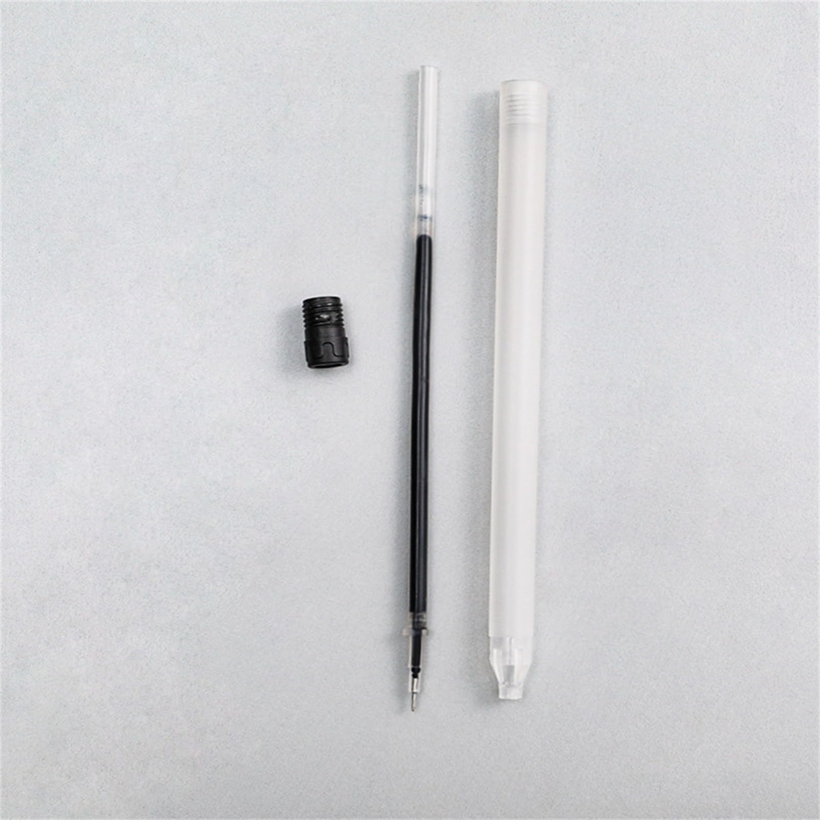 Writing Gel Pen 5Pcs Gel Pen Quick Drying Smooth Writing Stationary INS Simple Clear Black Ink Pen for — view 6