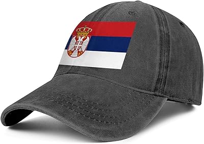 Unisex Serbian Flag Cowboy Hats Fashion Adjustable Sun Caps
