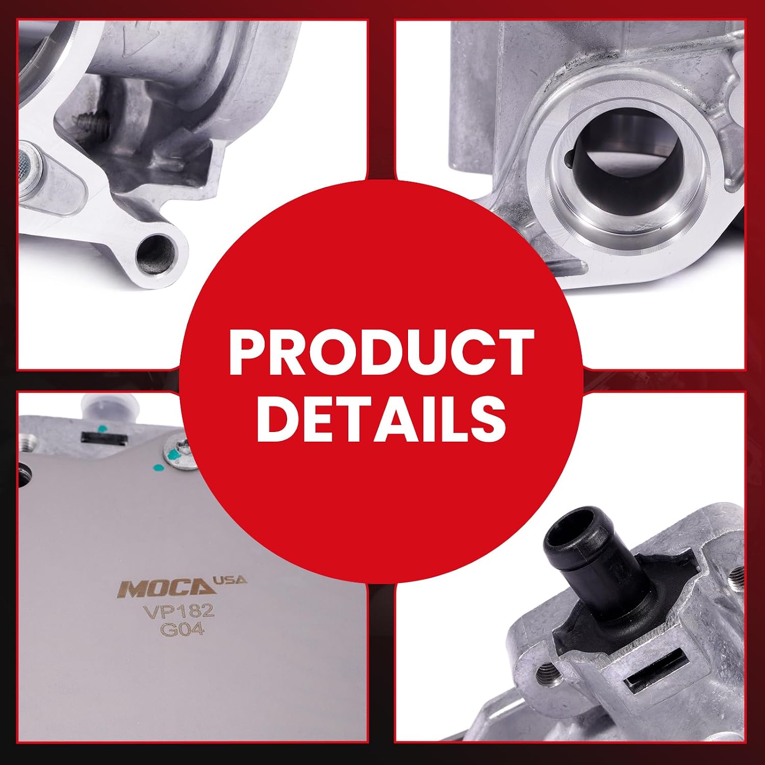 MOCA Vacuum Pump fits For Audi 2010-2016 A5 Quattro B8 l4 2.0L Petrol Through February 8th 2016, 2012-2014 A6 C7 l4 2.0L Petrol, 2013-2014 A6 Quattro C7 l4 2.0L Petrol, 2013-2016 allroad l4 2.0L Flex