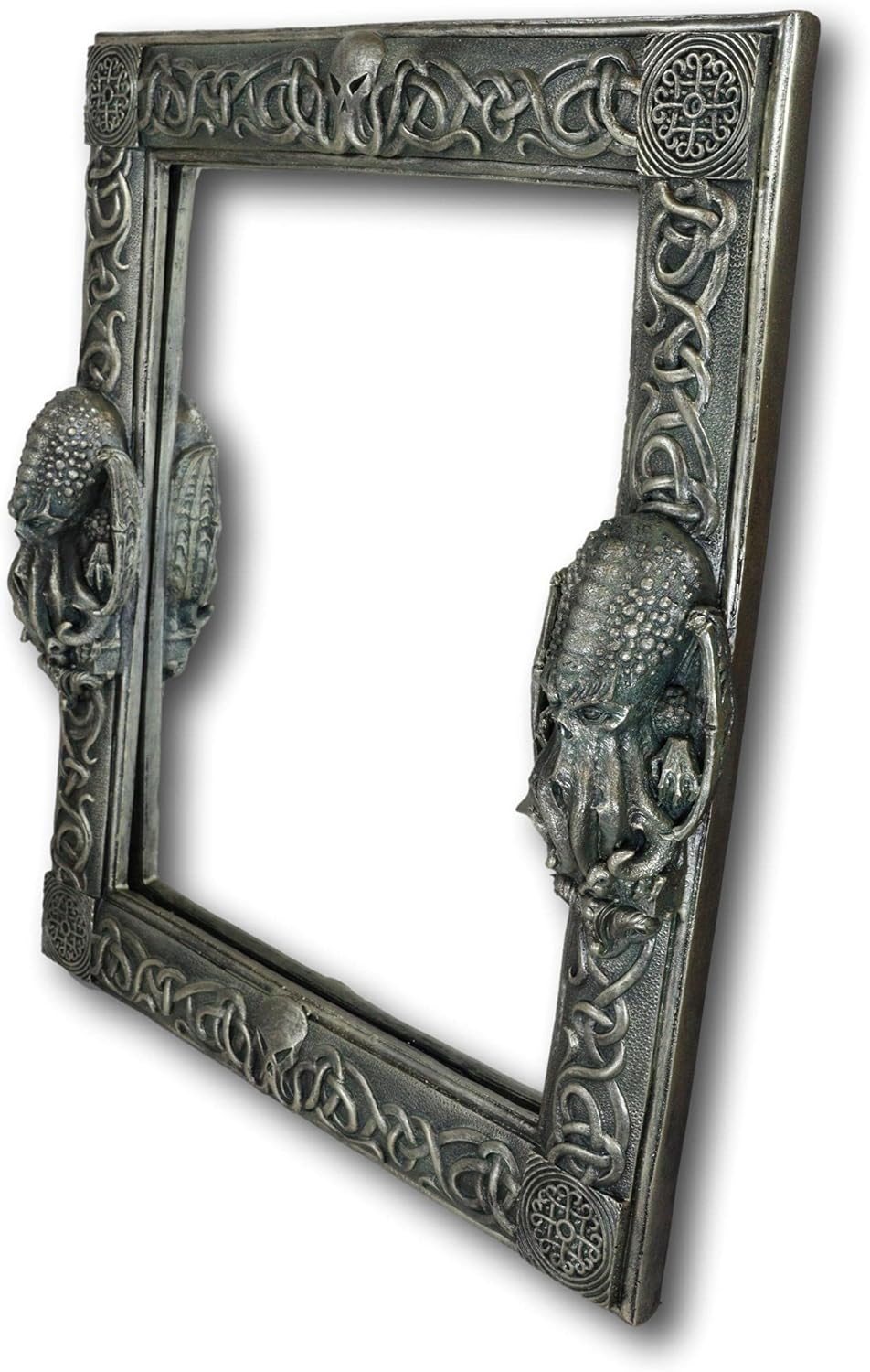 Ebros 18.75" Tall Vintage Antiqued Bronze Marine Sea Monster Kraken Cthulhu Octopus Tentacles Vanity Wall Mounted Mirror Sculpture Legends Myths and Fantasy Accent Decor