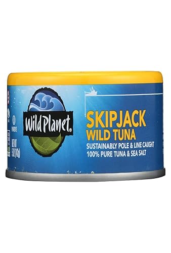 Wild Planet Wild Skipjack - Atún claro sal marina 5 onzas