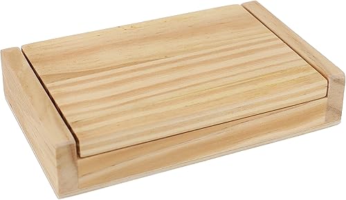 Miniatura 4 de WE Games Mini juego de madera para cerrar la caja, 5.5 pulgadas, 9 números abatibles, tamaño de viaje, juegos de viaje, regalos de cumpleaños,