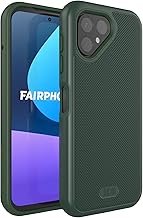 TUDIA DualShield Grip Designed for Fairphone 5 Case (2023), [MergeGrip] Dual Layer Military Grade Shockproof Slim Heavy Duty Protective Case (Pine Green)