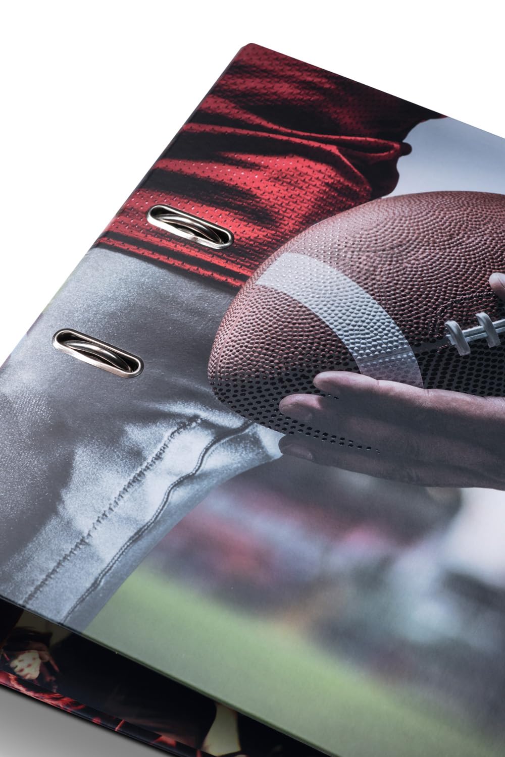 Herma A4 Lever Arch File American Football, 70mm Spine, Heavy Duty Folder with Sport Motif, Glossy Finish & Inner Print - Image 4