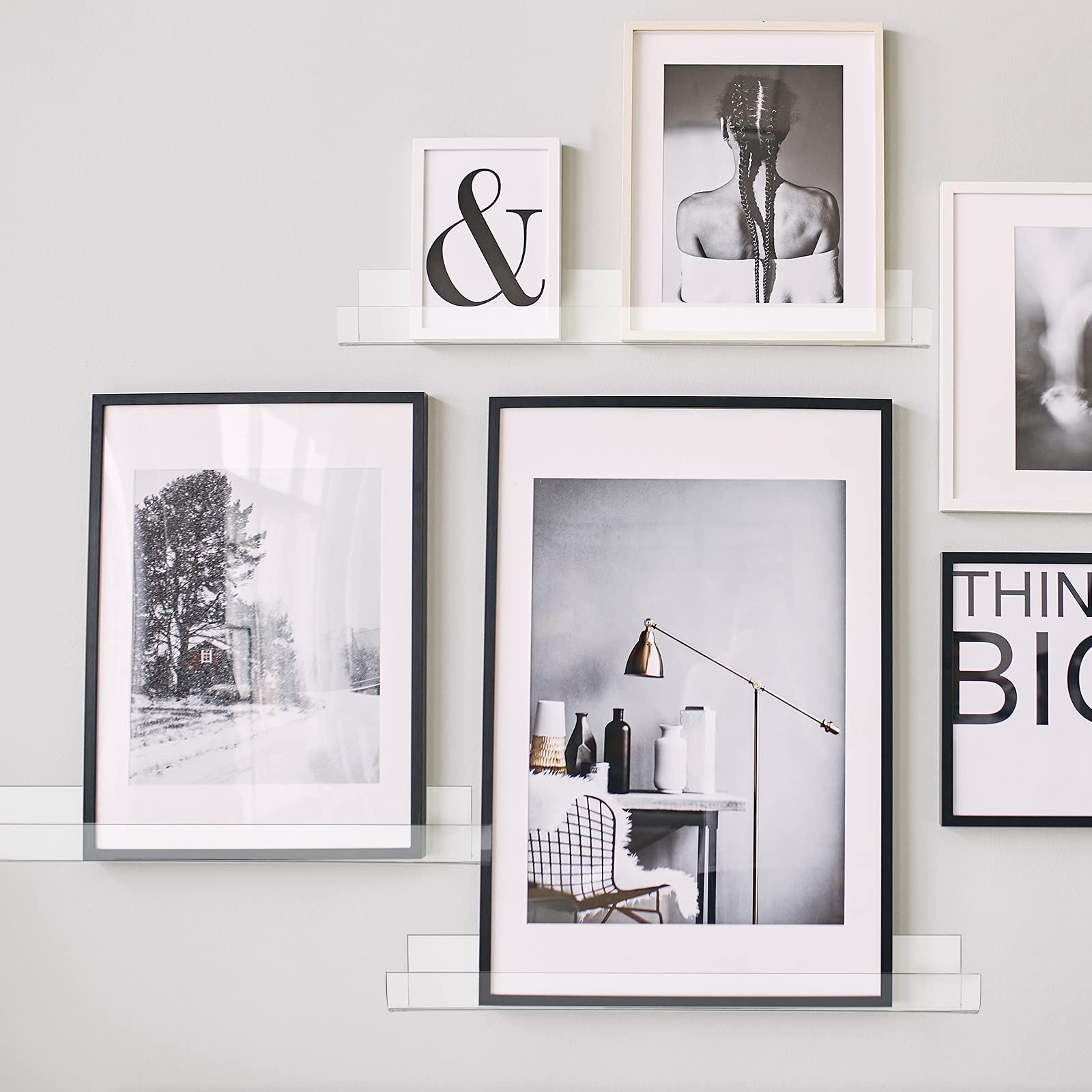 Buy Acrylic Invisible Floating Wall Ledge Shelf Clear Book Shelves