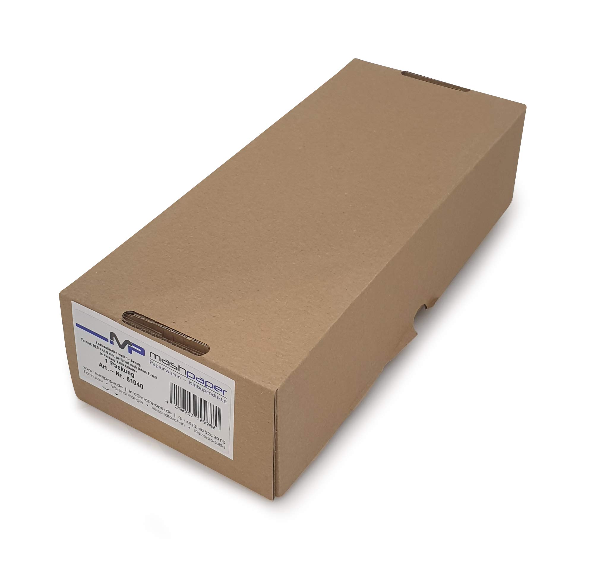 Endlosetiketten Computeretiketten Lochrandetiketten 88,9x48,8mm 3000 Stück endlos selbstklebend weiß