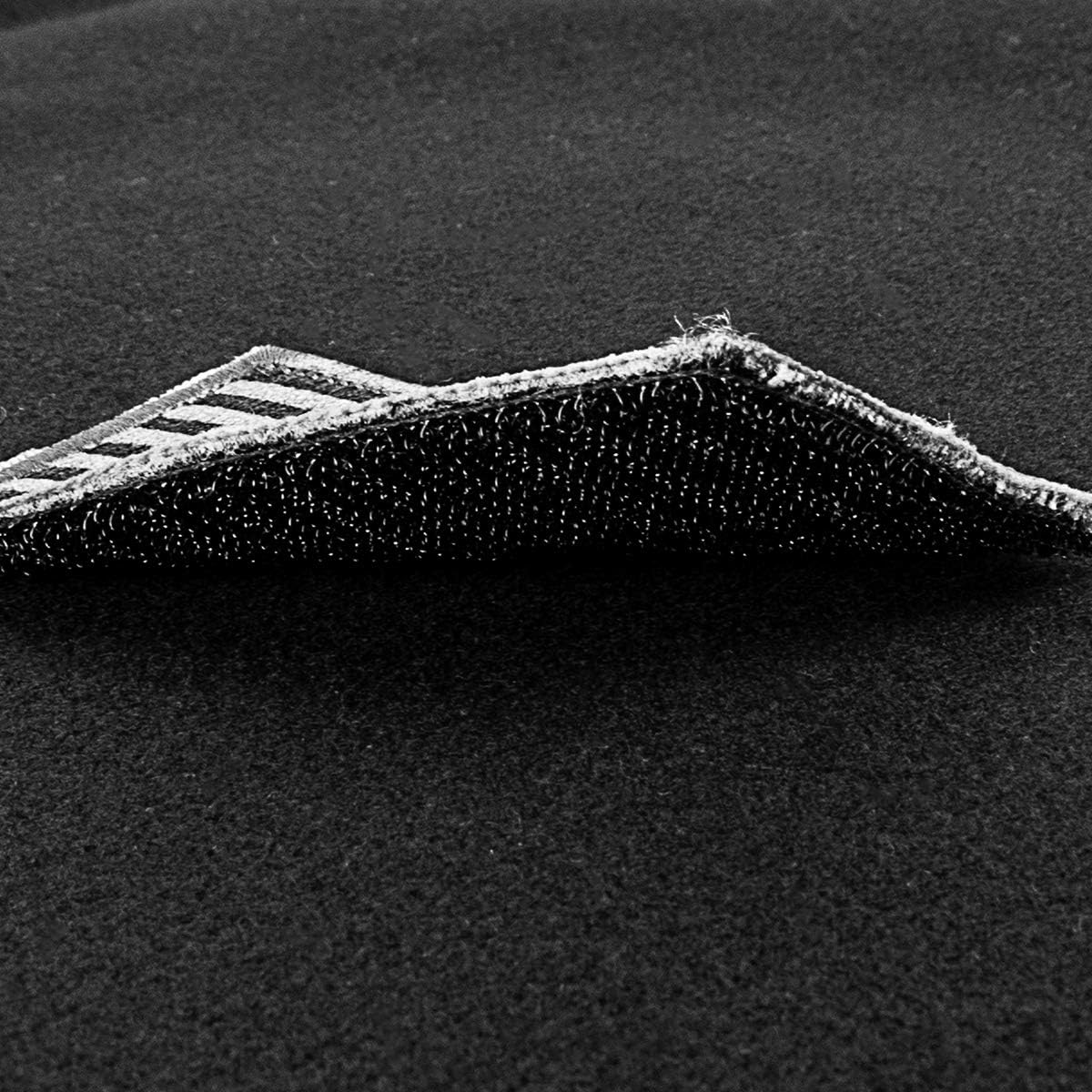 IronSeals Tactical Board Patch Organizer Holder Display with Loop Surface, Steel Ring and Flag Patch(L: 110 x 70 cm/ 43" x 27.5", Black + Flag Patch) : Automotive