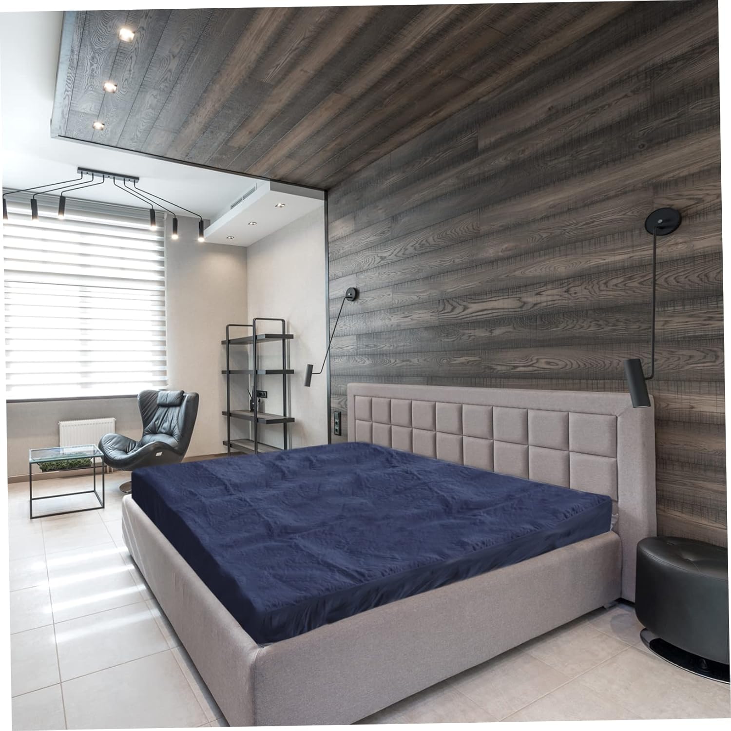 Cabilock Elastic Band Home Cotton Fitted Sheet Breathable Twin Bed Mattress Pad