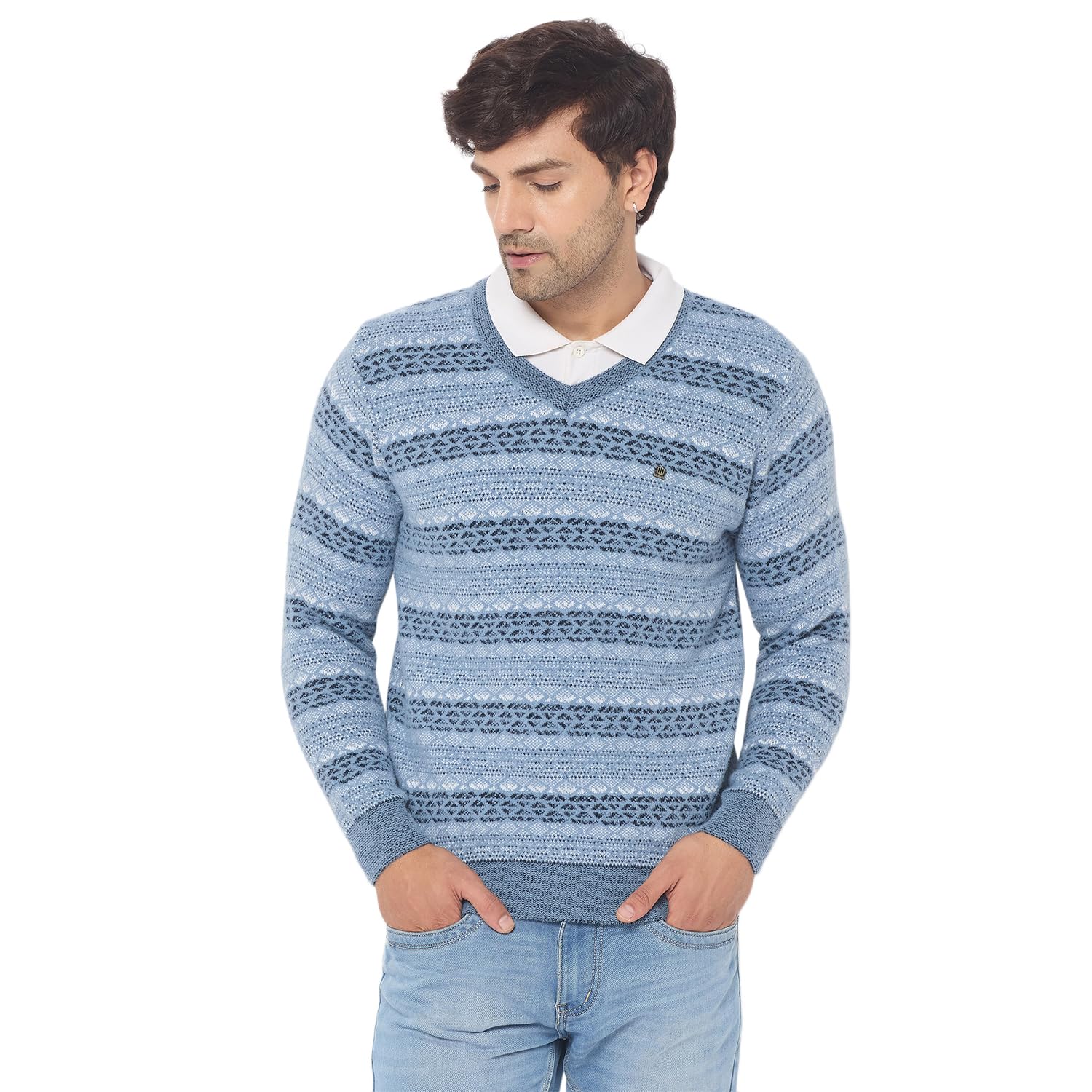 duke Men's Acrylic Blend Casual Pullover Sweater-picture-24