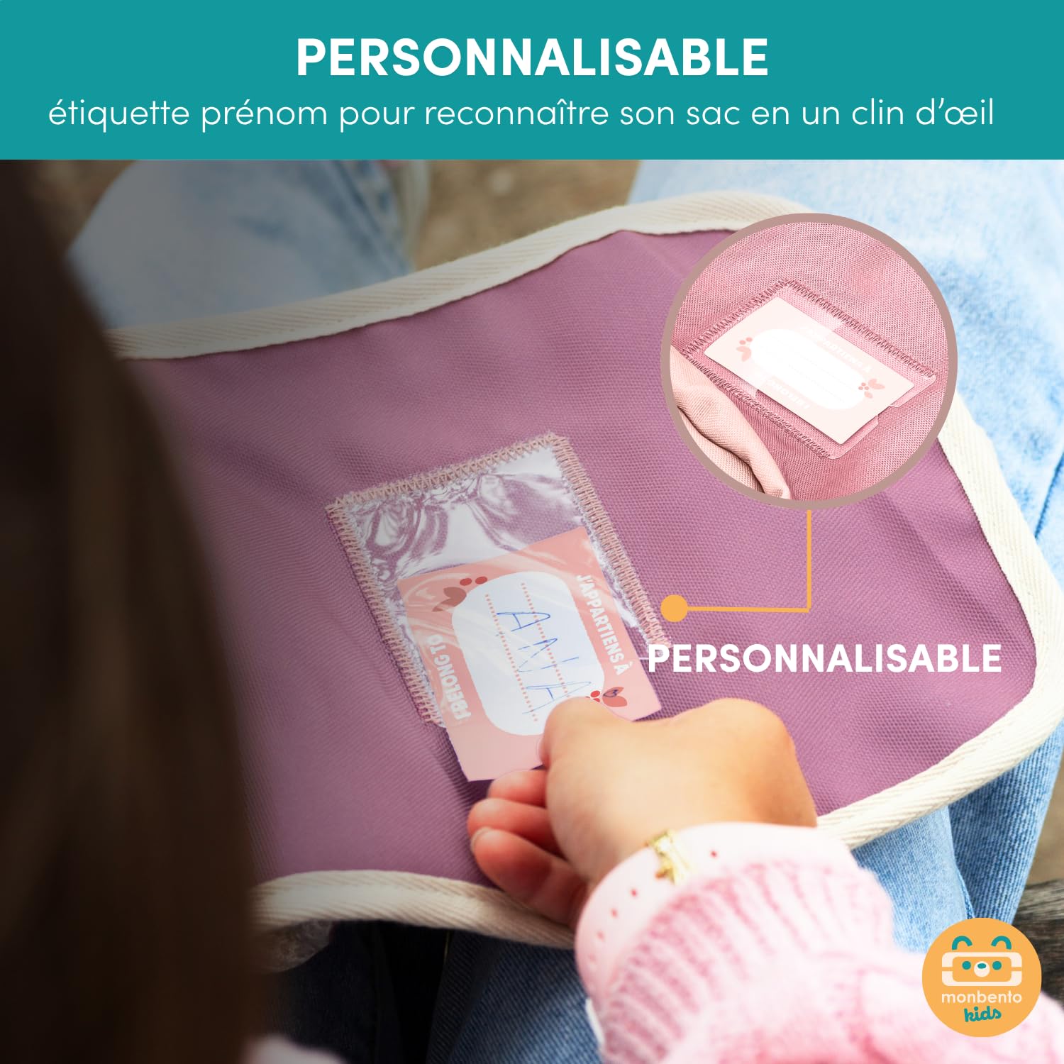 monbento - Sac Isotherme Enfant 2-en-1-9L - pour le Goûter - Rose