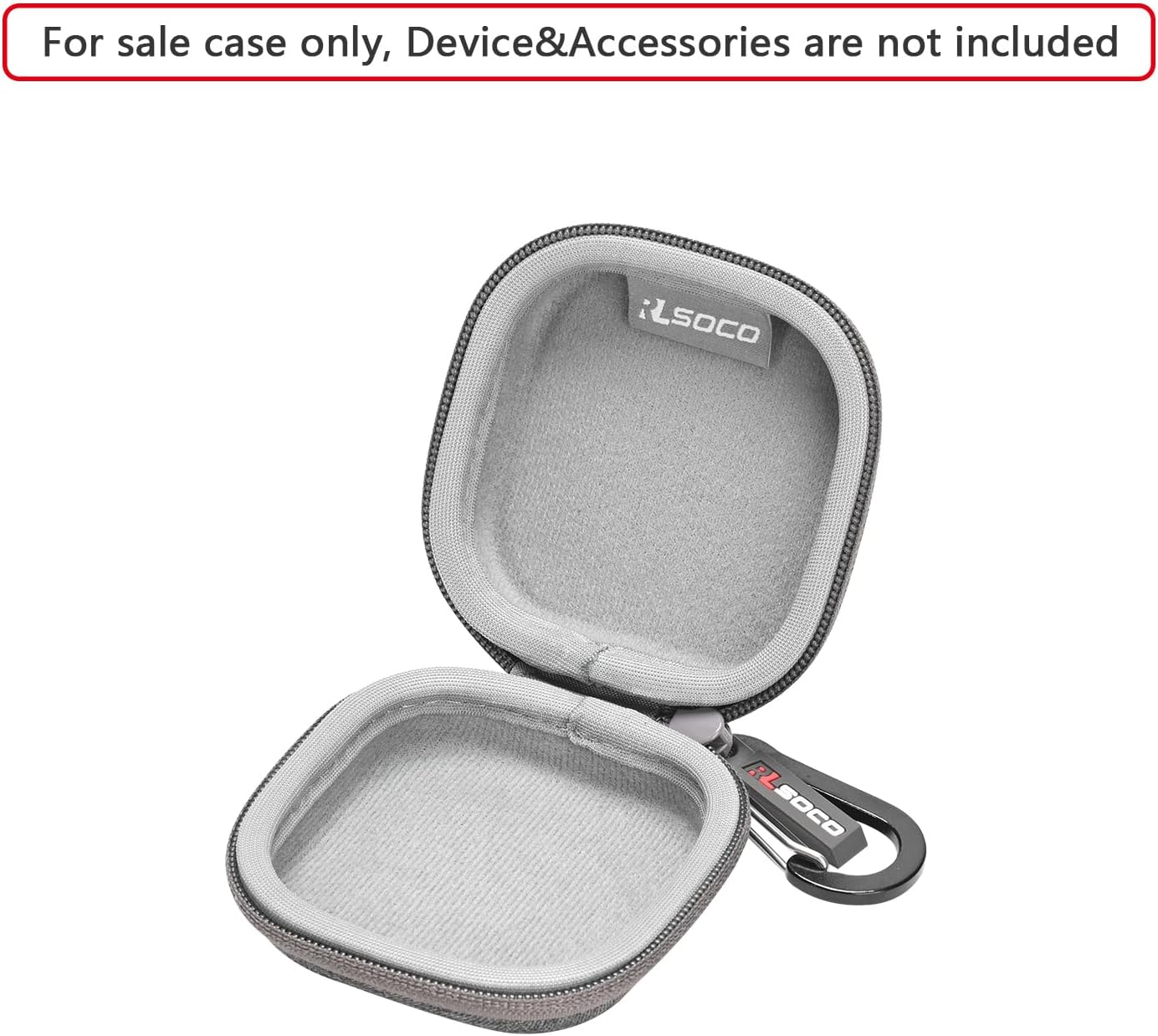 RLSOCO Hard Case for SHOKZ OpenFit 2/2+ / Air/OpenFit Open-Ear Headphones True Wireless Bluetooth Earphones (Grey) - Image 2