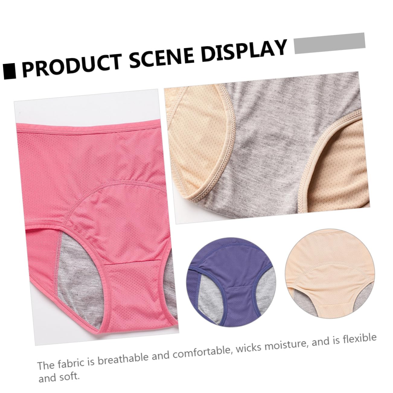 COLLBATH Ropa Interior Menstrual A Prueba De Fugas Bragas Menstruales para Mujeres Bragas Sin Costuras para Mujeres