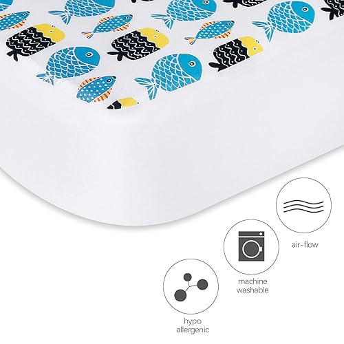 Miniatura 5 de Sábanas ajustadas para cuna, paquete de 2 sábanas para cuna estándar, sábanas para bebés niños y niñas