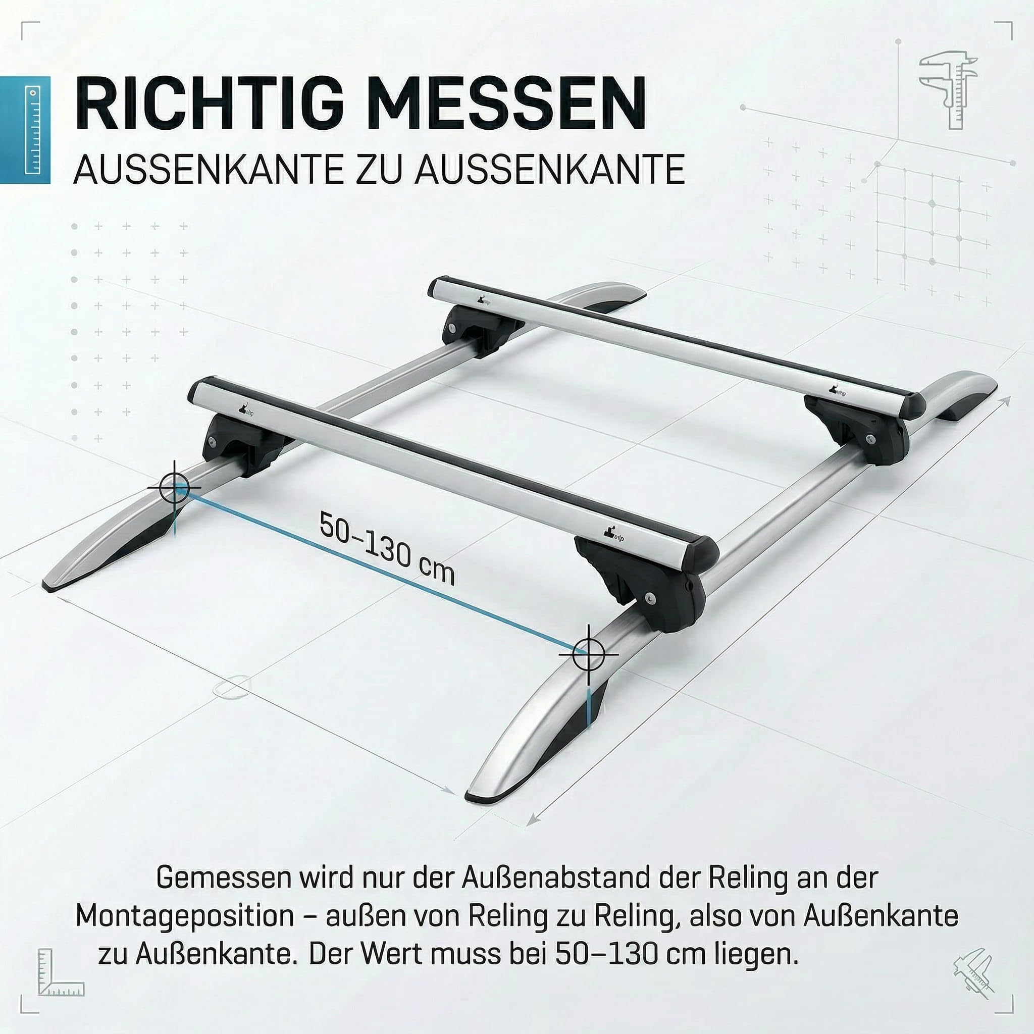Aluminio Barra portaequipajes vdp004 X L para BMW X5 E53 99 – 06 hasta 90 kg abschließbar