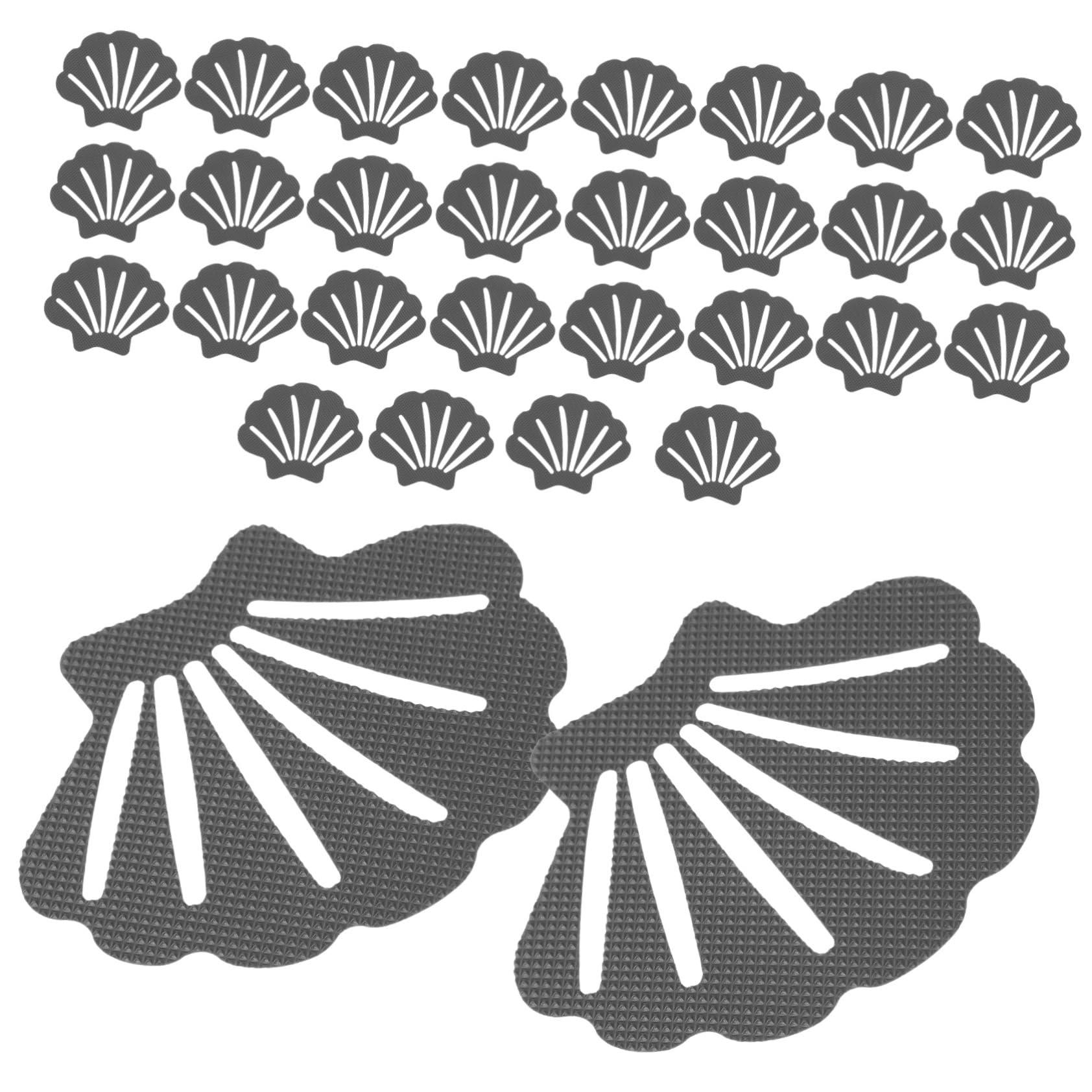 Anneome 90piezas Calcomanías Antideslizantes Forma De Concha Diseño Adorable Material De Caucho para Bañeras y Escaleras Previene Resbalones y Caídas