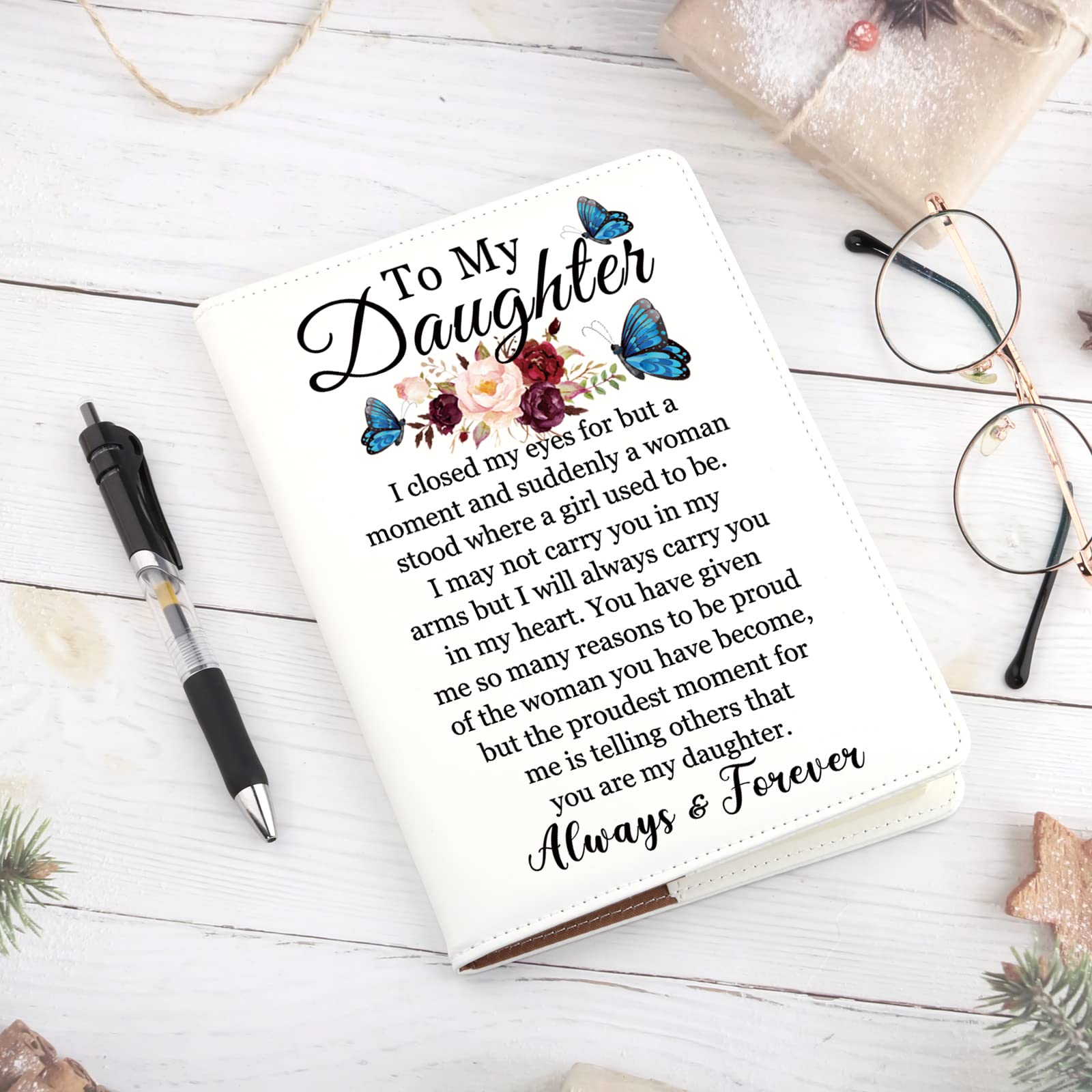 PLITI To My Daughter Inspirational Journal Notebook From Mom Dad Daughter Graduation Gift Proud Of Daughter Gift (To My Daughter closed JNU) - Image 3