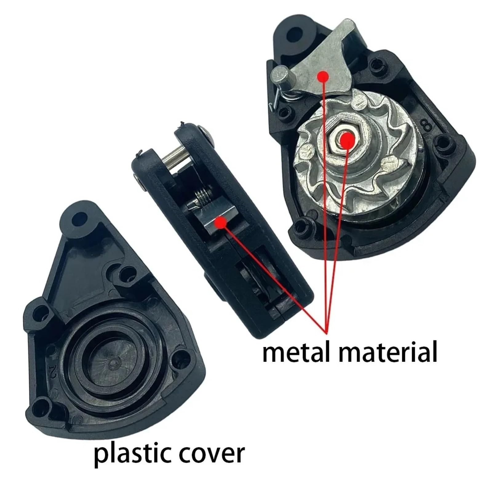 Tensor de cuerda de amarre para tienda de campamento, 6 piezas, fijación de cuerda de viento, hebilla de polea, perchas de trinquete, gancho de cuerda de toldo (2 m 6 piezas)