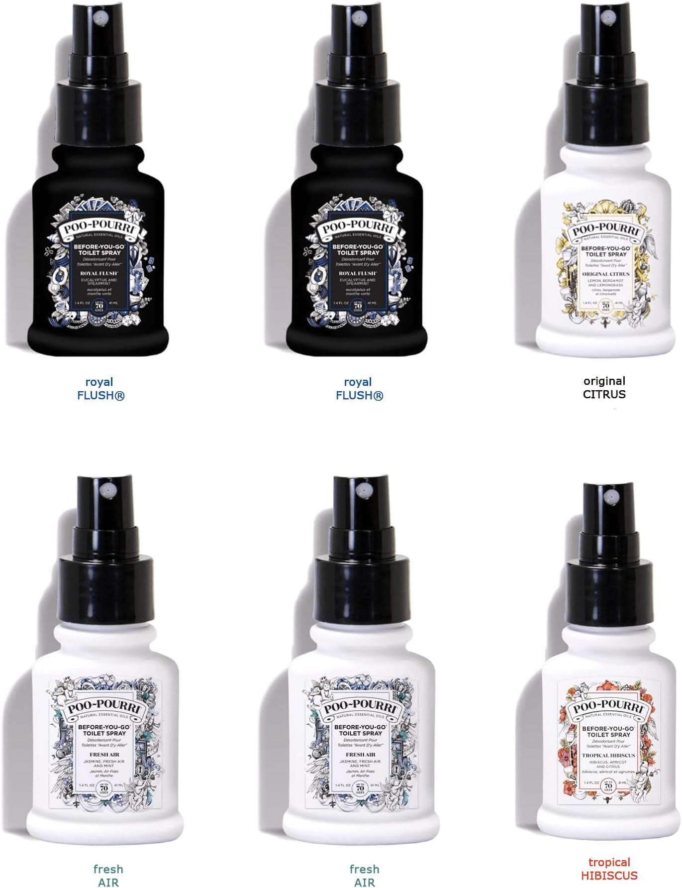 6 Pack Poo-Pourri Toilet Spray Before You Go Toilet Spray
