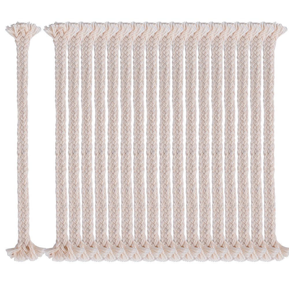 50pcs Mèche Ronde de Rechange Lampe à Huile Pétrole Lampe à Alcool Meche Torche Lampe Torche Bambou Extérieur Jardin Siphon Machine à Café Cafetière