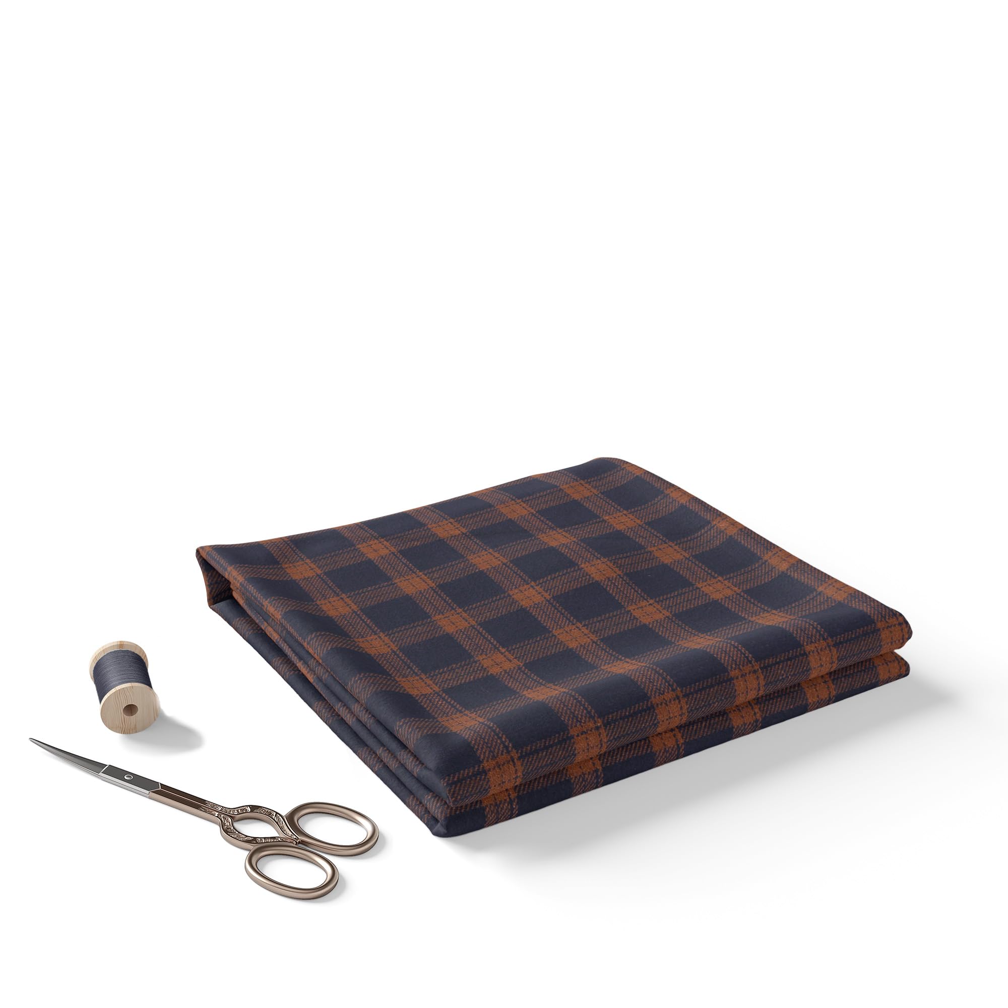 BIGREAMS Checkered Cotton Shirt Fabric for Men – 58 Inch Wide Unstitched Plaid Fabric Material for Men's Shirts, Casual & Formal Wear, Tailoring Cloth (Sold by Meter)-image-36