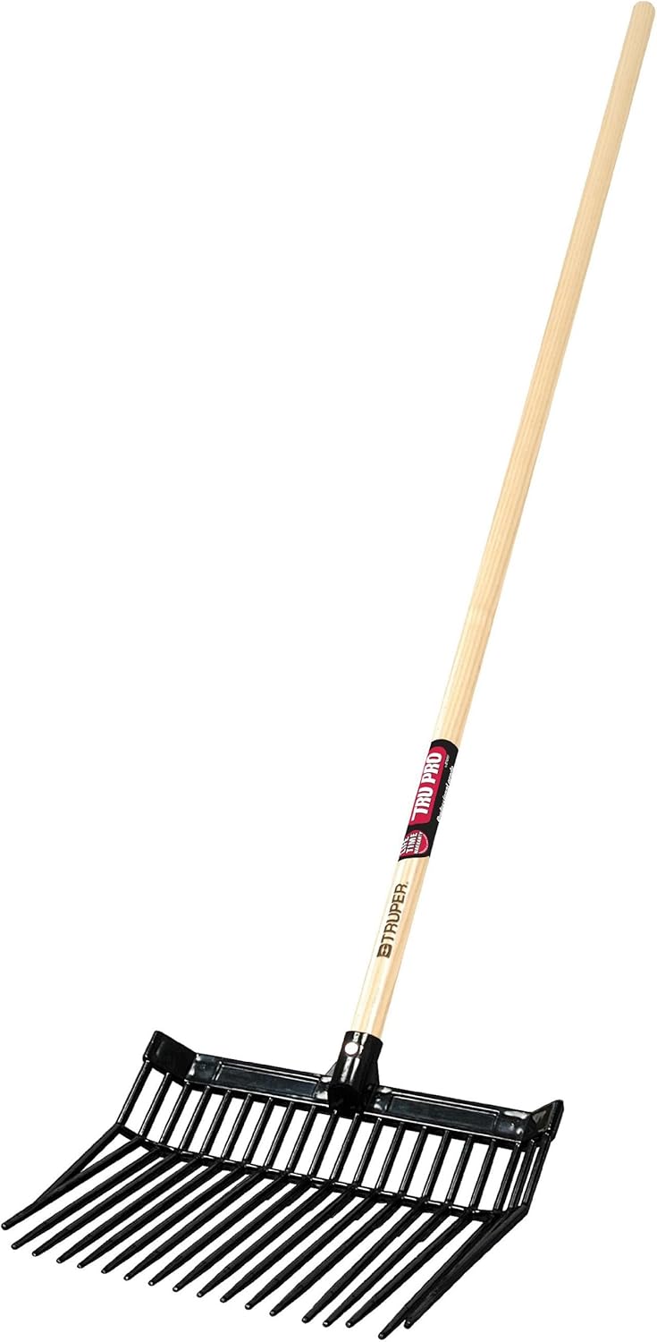 Truper 33569 Tru Pro Plastic Bedding Fork, 16Tine